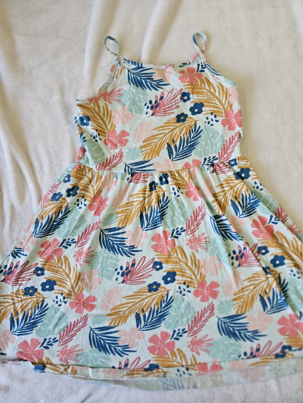 Tropical Floral Tank Dress | Girls | Size 8 | Jumping Beans | Summer | Vacation